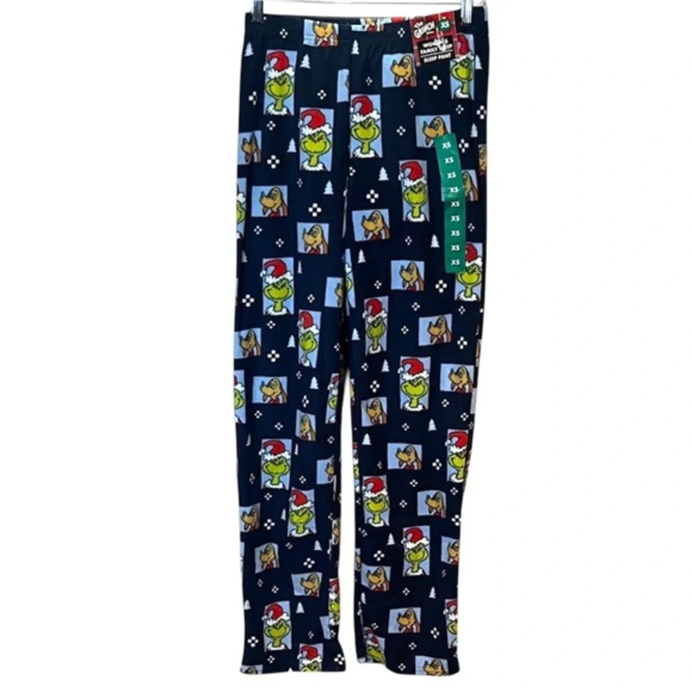 New The Grinch Who Stole Christmas Women’s XS Soft Fleece Pajama Pants XS NWT